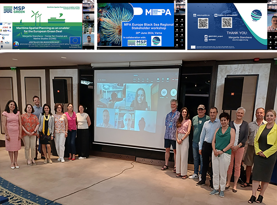 Black Sea Workshop MSP GREEN MSP4BIO MPA Europe