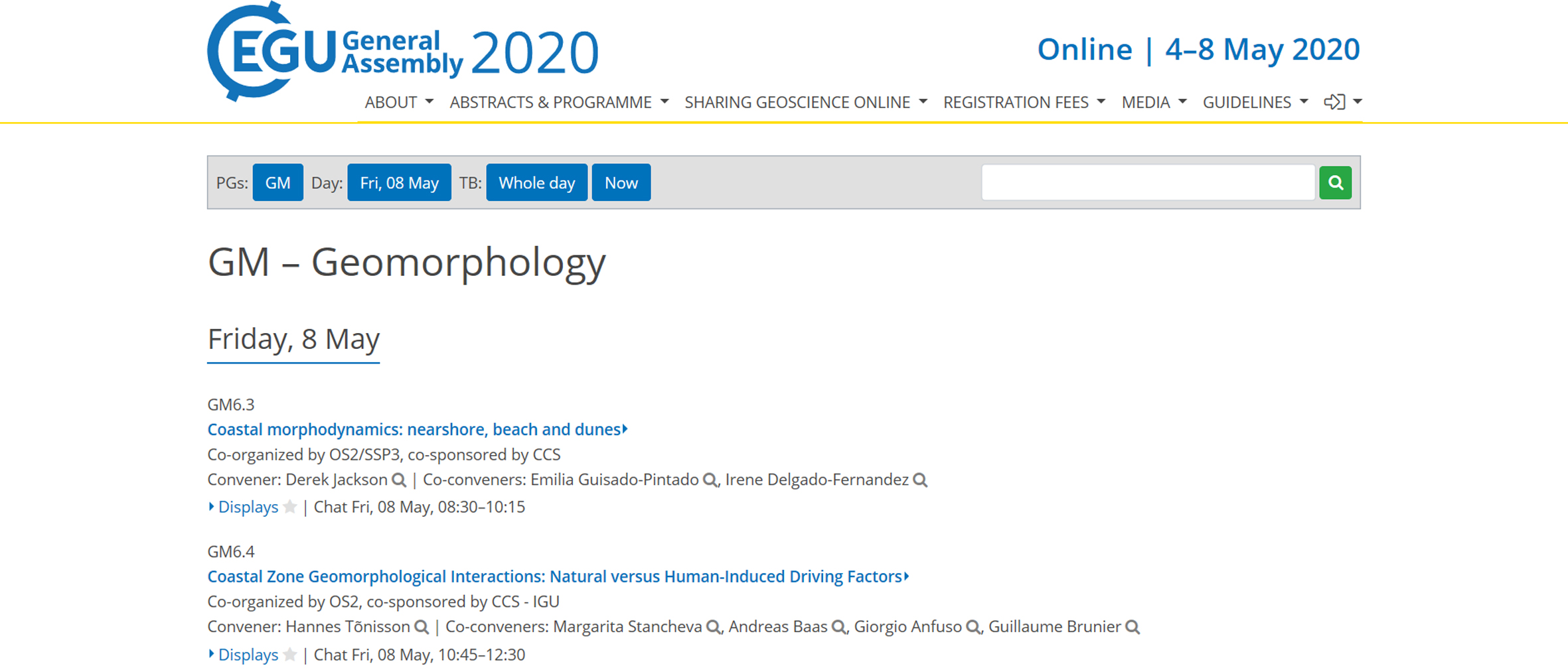 EGU2020 CCS Coastal Sessions Share Online