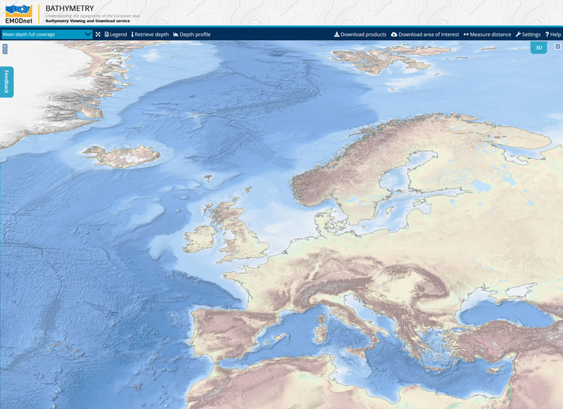 Emodnet bathymetry